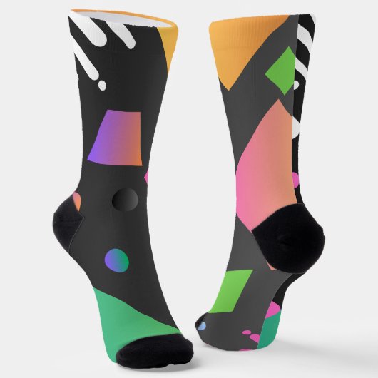 Koele abstracte achtergrond in meerkleurige gradië sokken (Gebogen)