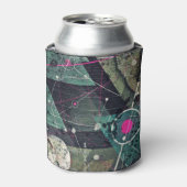 Koele Abstracte Digitale Graffiti Kunst Geometrisc Blikjeskoeler (Blikje Voorkant)