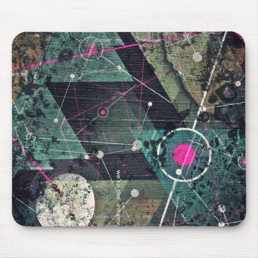 Koele Abstracte Digitale Graffiti Kunst Geometrisc Muismat (Voorkant)