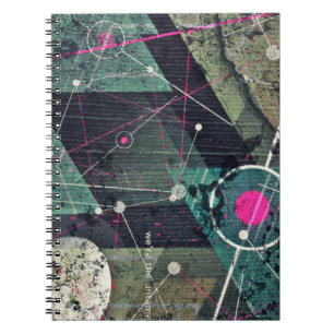 Koele Abstracte Digitale Graffiti Kunst Geometrisc Notitieboek