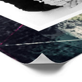 Koele abstracte graffiti kunst geometrische aangep poster (Hoek)