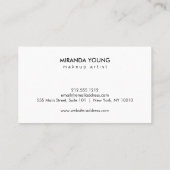 Koele Abstracte meerkleurige Waterverven II Visitekaartje (Achterkant)