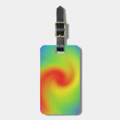 Koele Abstracte Regenbooggolfkunst Bagagelabel (Voorkant verticaal)