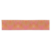 Koele Abstracte Rode en Gele Atomic Retro Zigzags Korte Tafelloper (Horizontaal)