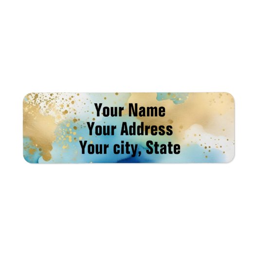 Koele adresetiketten etiket (Voorkant)