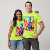 Koele Alien Woestijn Chillen T-shirt (Unisex)