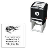 Koele Alligator Zelfinking Adres Stempel (In situ)