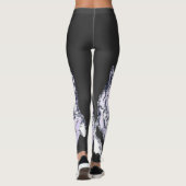 Koele Amethist Witte Wolf Leggings (Achterkant)