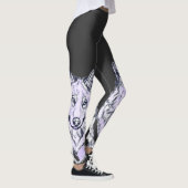 Koele Amethist Witte Wolf Leggings (Rechts)