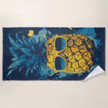 Koele Ananas met Zonnebril Pop Art Illustratie