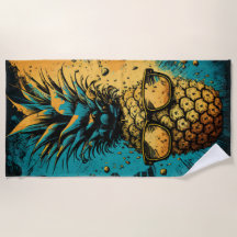 Koele Ananas met Zonnebril – Zomer Pop Art