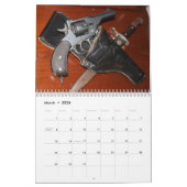 Koele antiek pistolen kalender (Mar 2026)