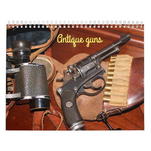 Koele antiek pistolen kalender (Hoes)