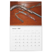Koele antiek pistolen kalender (Jan 2027)