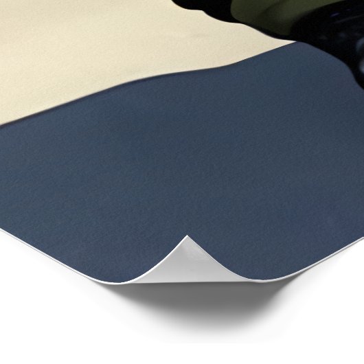 Koele antropomorfe soldaat van het beer | AI Art P Poster (Hoek)