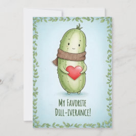 Koele Augurk Liefhebber Dill Daarmee grap cadeau Bedankkaart