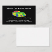 Koele auto audio en alarmen visitekaartje (Voorkant / Achterkant)