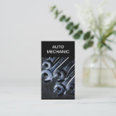 Koele Auto Mechanic Eenvoudige Visitekaartjes (Staand voorkant)