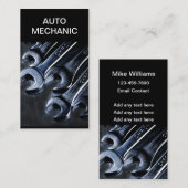 Koele Auto Mechanic Eenvoudige Visitekaartjes (Voorkant / Achterkant)