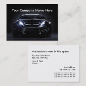 Koele auto Visitekaartjes (Voorkant / Achterkant)