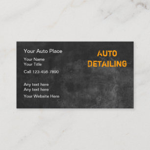 Koele autodecoratie visitekaarten visitekaartje