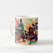 Koele auto's koffiemok (Voorkant links)
