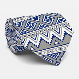 koele aztec getild patroon stropdas