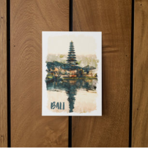 Koele Bali Indonesië Azië Ulun Danu Beratan Tempel Briefkaart