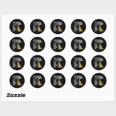 Koele Bbq-timer Rauw Zeldzaam Medium Goed Grappig  Ronde Sticker (Vel)