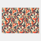 Koele betegelde abstract patroon Wrapping Papierve Inpakpapier Vel (Voorkant 3)