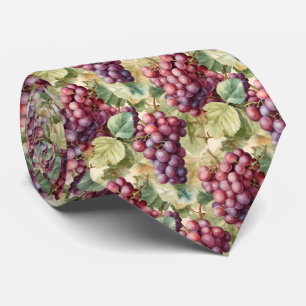 Koele betegelde druiven patroon fruit stropdas
