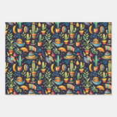 Koele betegelde Mexicaanse fiesta party Inpakpapier Vel (Voorkant 2)