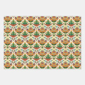 Koele betegelde Mexicaanse fiesta party Inpakpapier Vel (Voorkant 2)