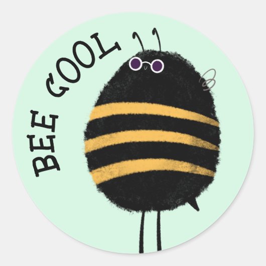koele bij ronde sticker (Voorkant)