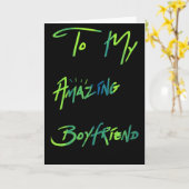 Koele Blauw & Groen "aan mijn Vriend " Kaart (Gele Bloem)