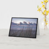 Koele Blauwe Avond Kaart (Gele Bloem)