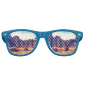 Koele blauwe bomen zonnebril (Voorkant)