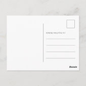 Koele Blauwe Disco Bal Feest Briefkaart (Achterkant)