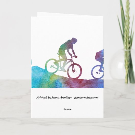 Koele Blauwe Fietser Kaart (Achterkant)