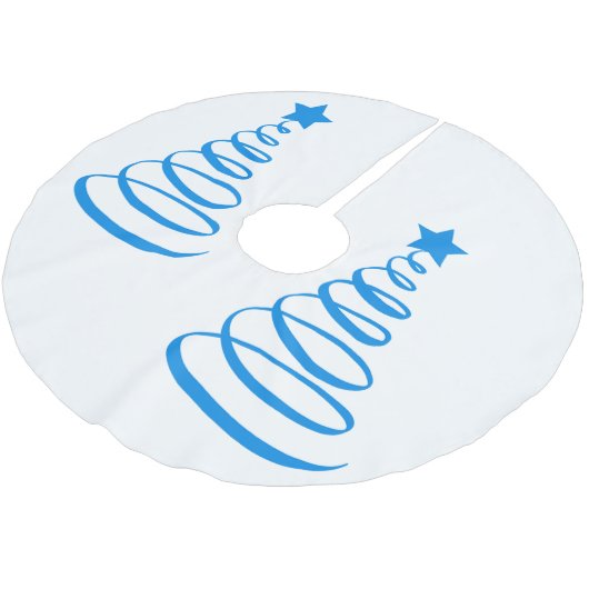 **KOELE BLAUWE SPIRAAL KERSTBOMEN** KERSTBOOM ROK (Gekanteld)