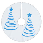 **KOELE BLAUWE SPIRAAL KERSTBOMEN** KERSTBOOM ROK (Voorkant)