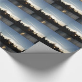 Koele Blauwe Zonsondergang Cadeaupapier (Hoek)