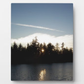 Koele Blauwe Zonsondergang Fotoplaat (Voorkant)