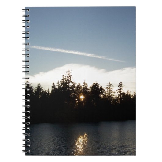 Koele Blauwe Zonsondergang Notitieboek (Voorkant)