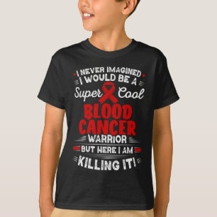 Koele bloedkanker krijger Bloedkanker bewustzijn T-shirt
