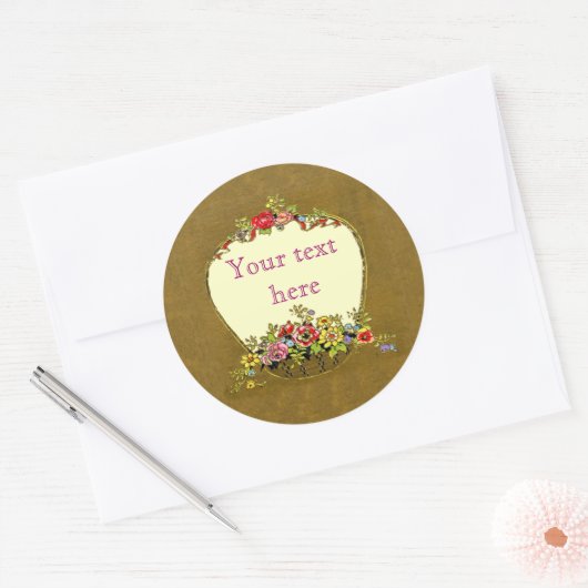 Koele bloembak effect Stickers (Envelop)