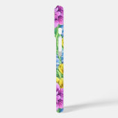 Koele bloementuin Kleurrijk patroon Paarse Groen Case-Mate iPhone Case (Achterkant / Links)