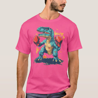 Koele bokshandschoenen met dinosaurus t-shirt