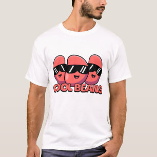 Koele bonen! Schattigee nierbonenwoordspeling T-shirt
