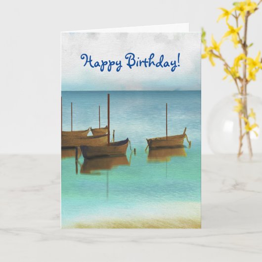  KOELE BOTEN VERJAARDAG KAART (Gele Bloem)